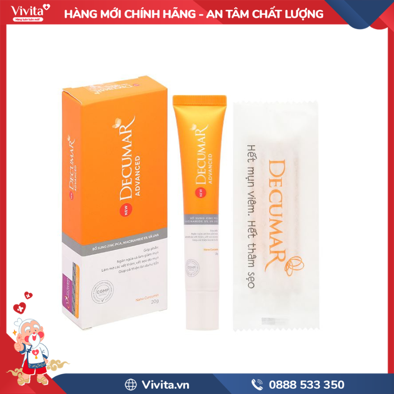 THỜI GIAN DÙNG DECUMAR ĐỂ THẤY GIẢM MỤN PHỤ THUỘC CƠ ĐỊA VÀ TÌNH TRẠNG DA
