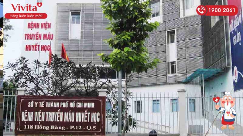 Trụ sở chính bệnh viện Truyền máu Huyết học TPHCM