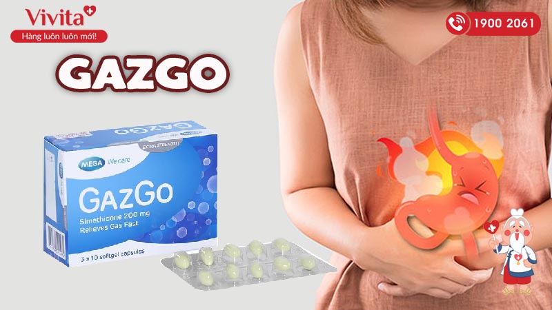 Gazgo 200mg giúp nhuận tràng, tăng cường tiêu hóa