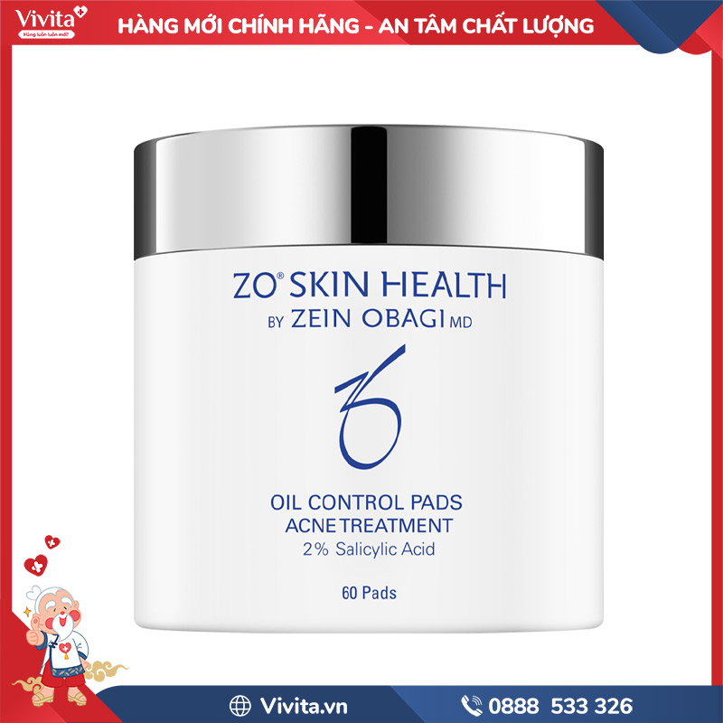 Zo Skin Health 2% BHA – Oil Control Pads Acne