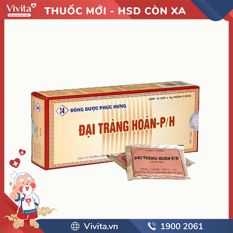 Đại Tràng Hoàn P H hỗ trợ viêm đại tràng Hộp gói Nhà Thuốc VIVITA