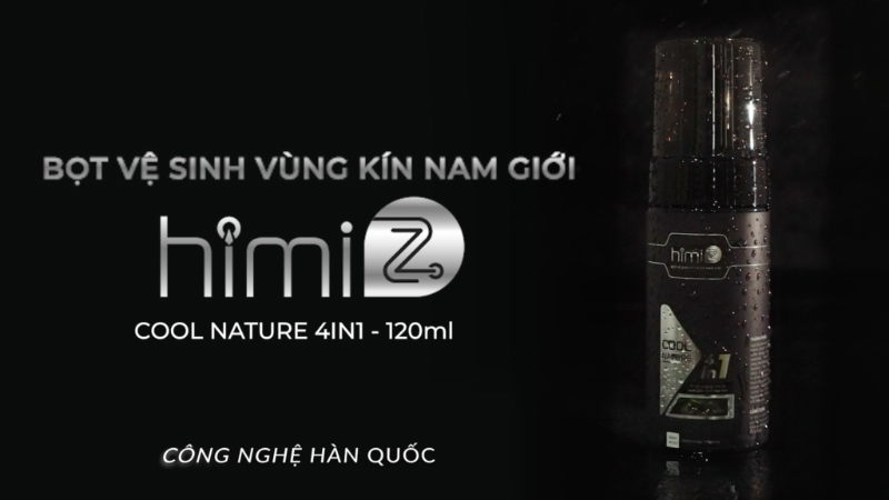 Bọt vệ sinh vùng kín nam giới himiz cool nature 4 in 1