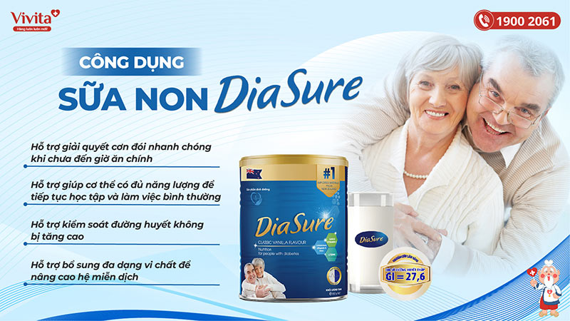 công dụng Sữa Non DiaSure