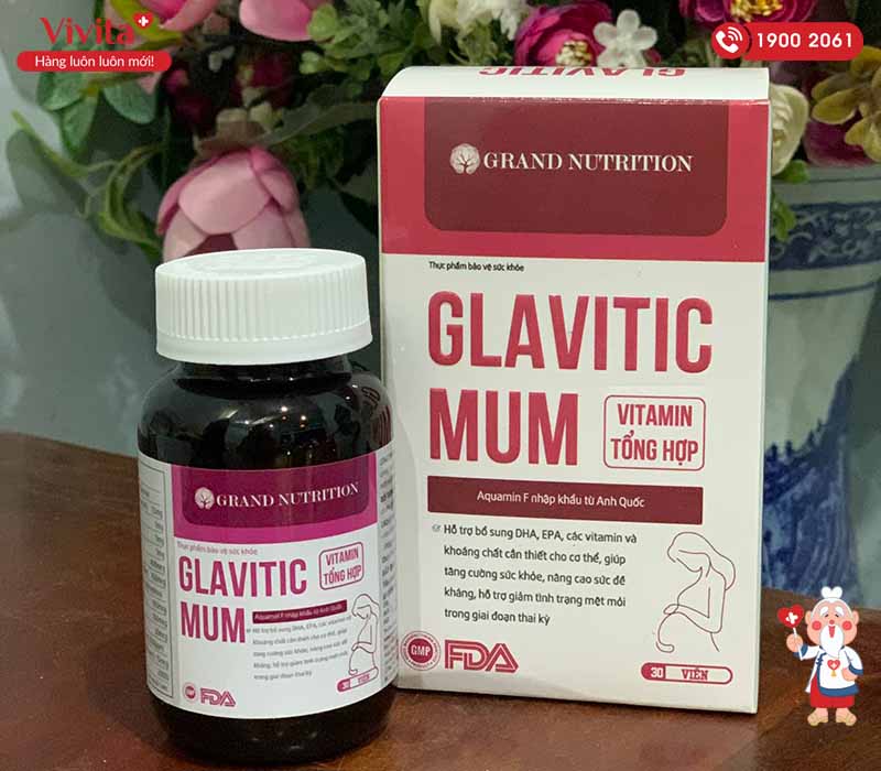 viên uống vitamin tổng hợp cho bà bầu Glavitic Mum