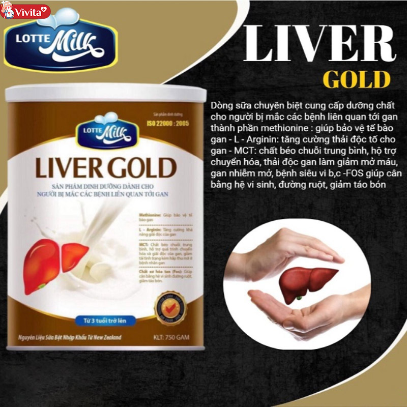 sữa lotte milk liver gold