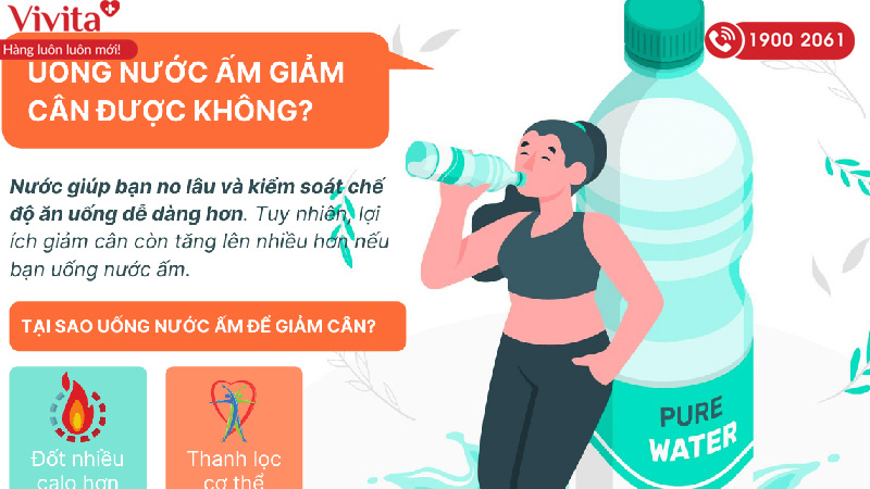 uống nước giảm cân