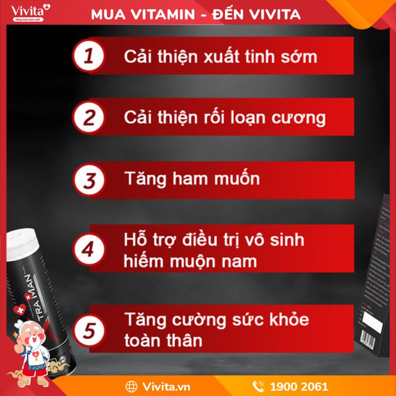 công dụng viên sủi xtraman black