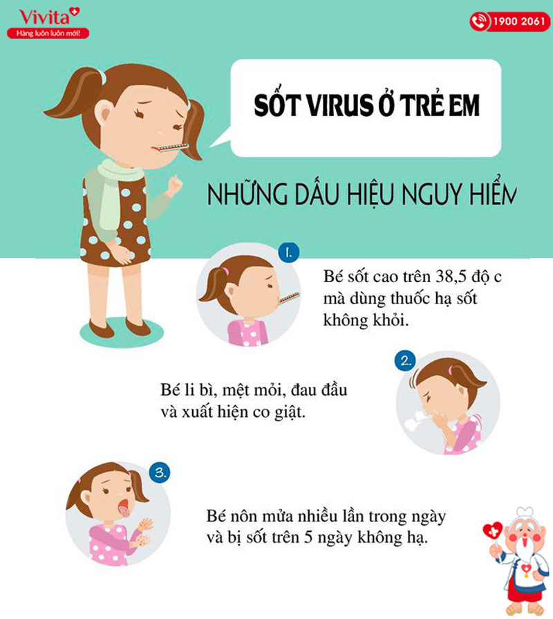 biểu hiện bệnh sốt siêu vi trẻ