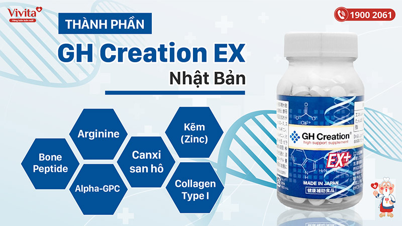 thành phần gh creation ex nhật bản