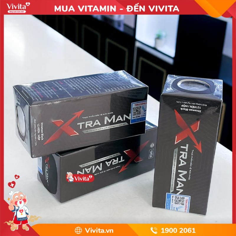 viên sủi xtraman black 12 viên