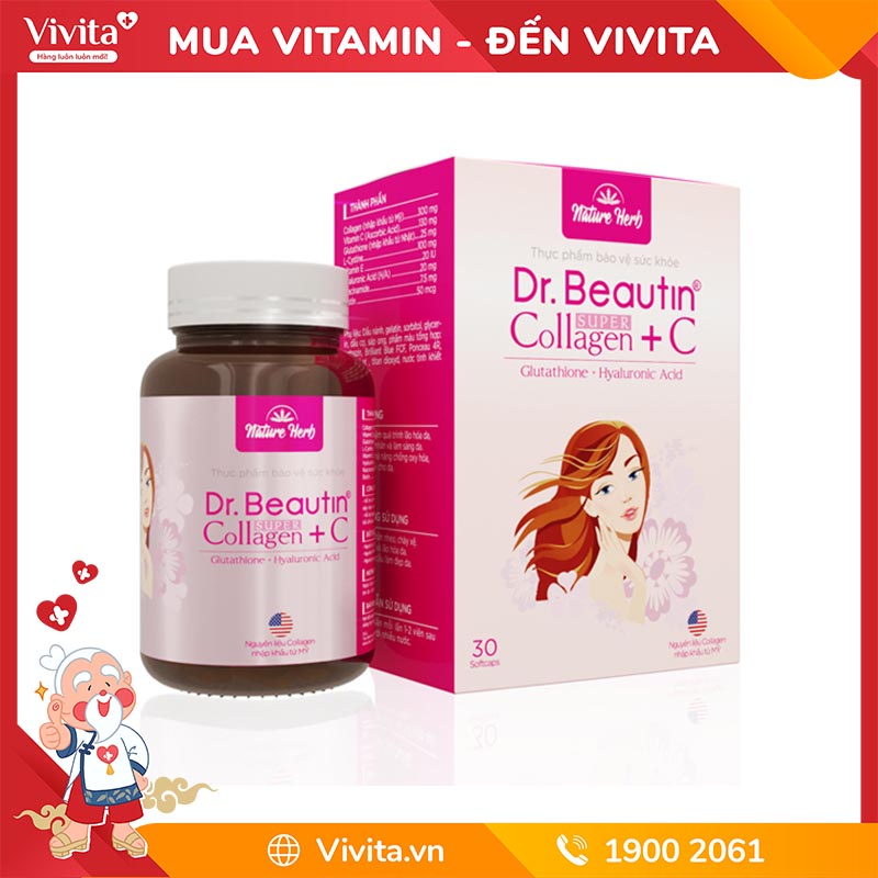 Viên Uống Dr.Beautin Super Collagen +C