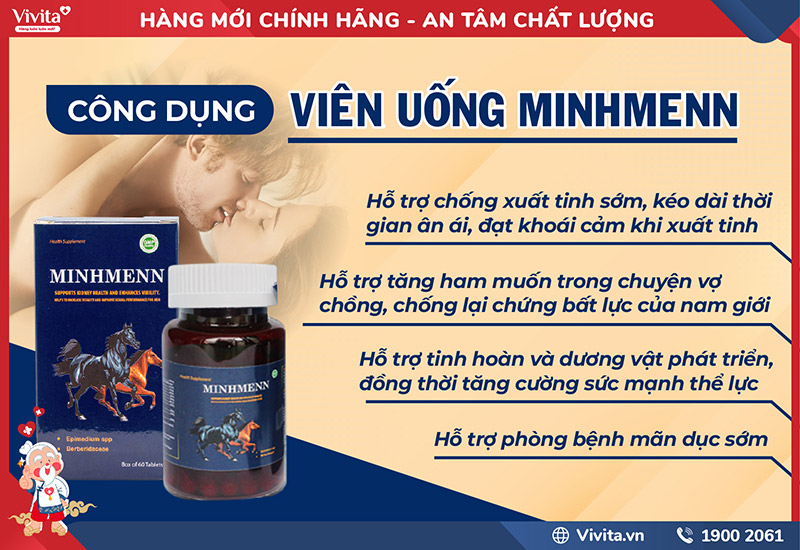 công dụng minhmenn quan hệ lâu ra cho nam giới