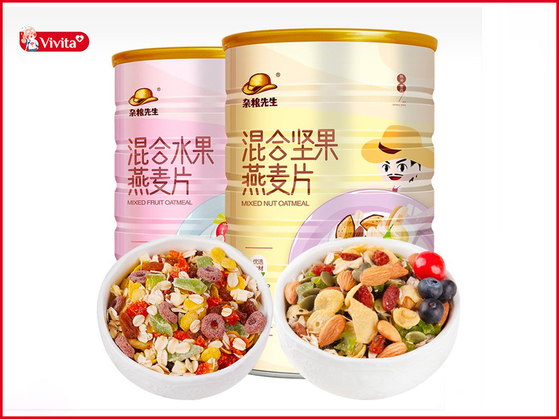 Ngũ cốc ăn kiêng mix hạt, hoa quả MIXED NUTS & MIXED FRUIT OATMEAL