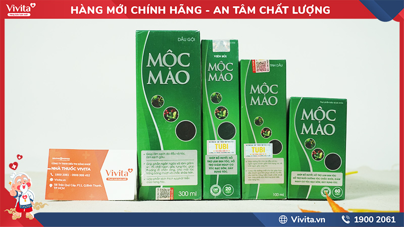 Viên uống mọc tóc và bộ sản phẩm Mộc mao