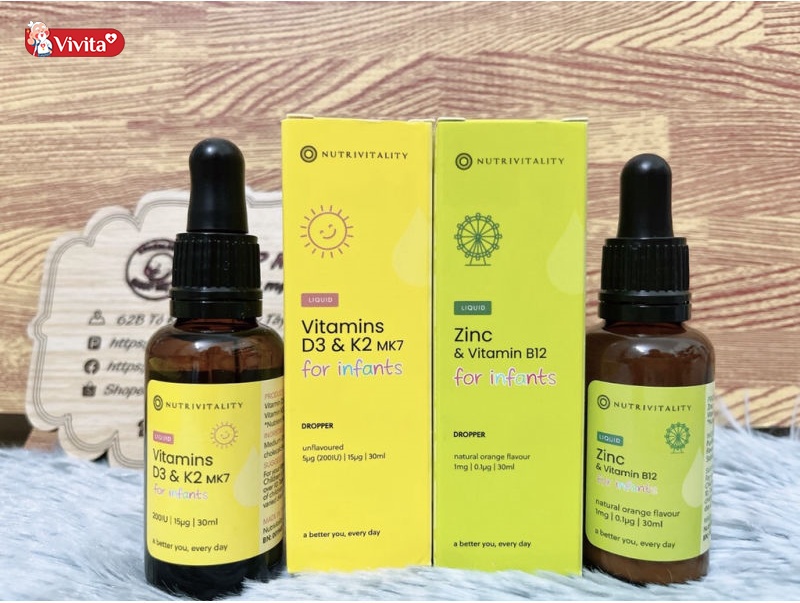 Vitamin Nutrivitality D3 & K2 Cho Bé Của Anh.