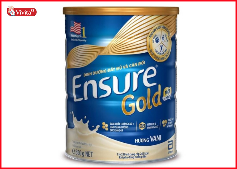 Sữa Ensure Gold bổ sung Canxi cho người già trên 50 tuổi