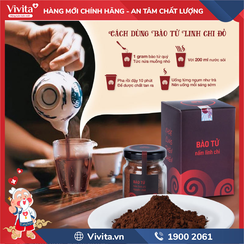 cách dùng bào tử nấm linh chi