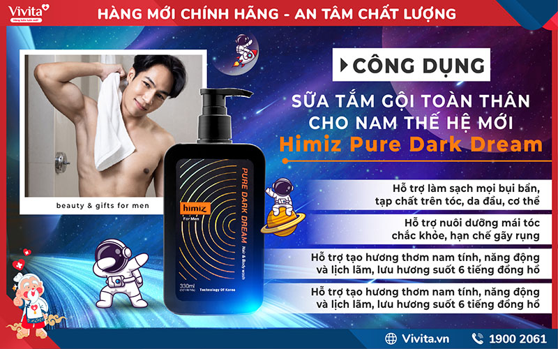 công dụng himiz pure dark dream