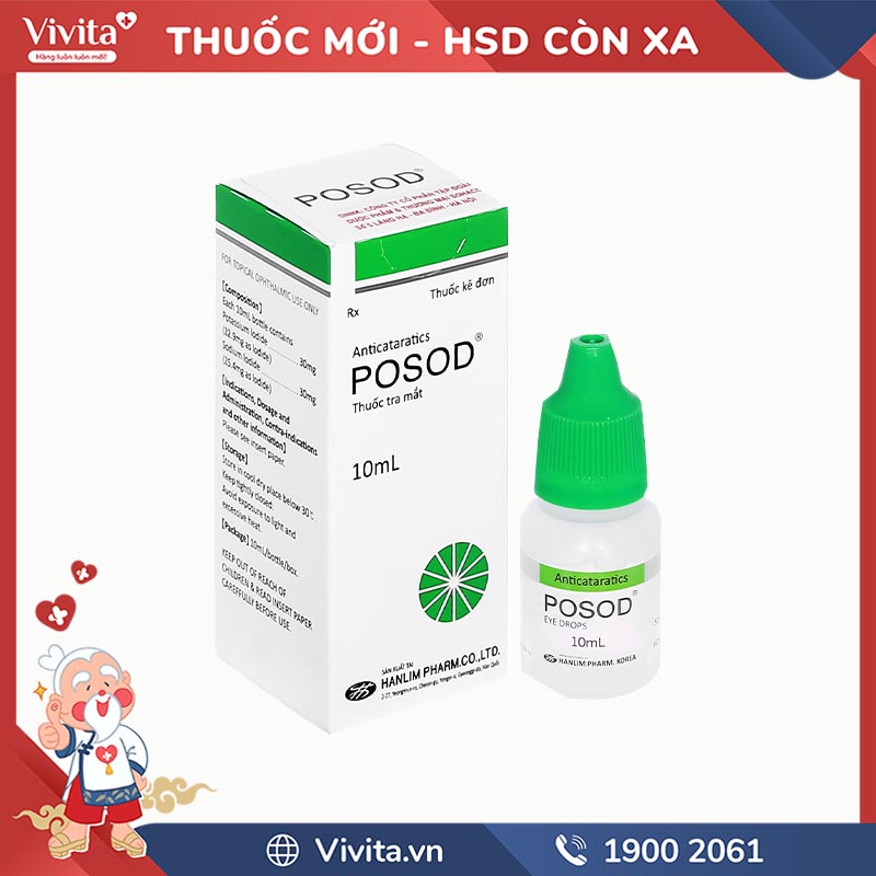 Có sinh viên y khoa được sử dụng thuốc nhỏ mắt Posod không?
