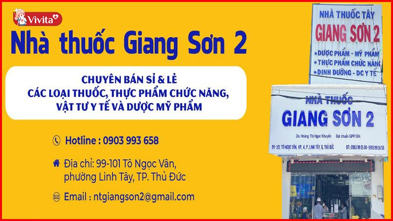 Nhà thuốc lớn uy tín Thủ Đức Giang Sơn 2