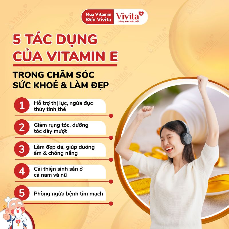 5 tac dung cua vitamin e voi lam dep va suc khoe