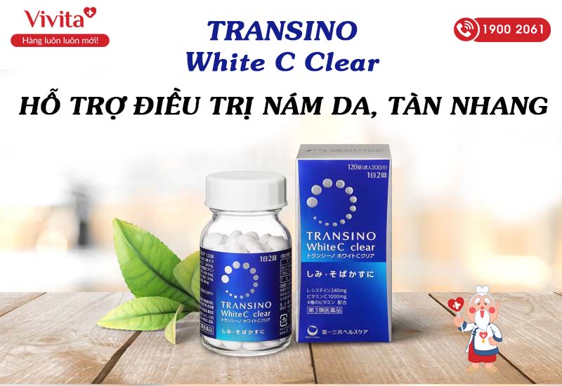 Viên Uống Hỗ Trợ Trị Nám Da Tàn Nhang Của Nhật - Transino White C