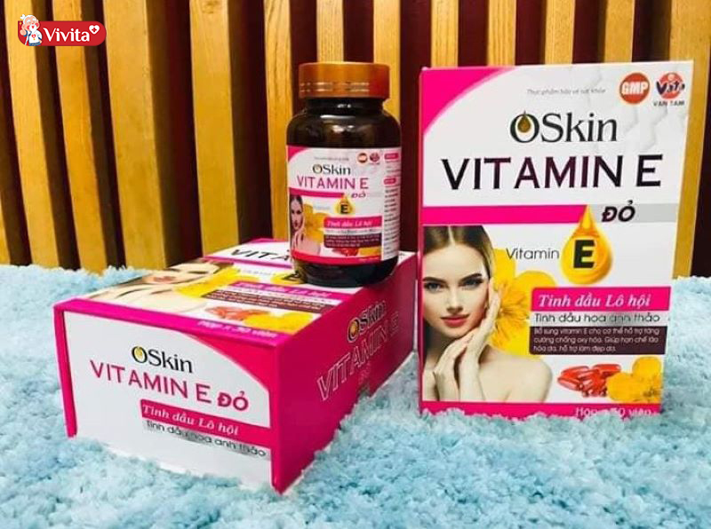 Viên uống Oskin Vitamin E Đỏ