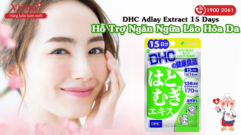 Viên uống trắng da Nhật Bản DHC Adlay Extract