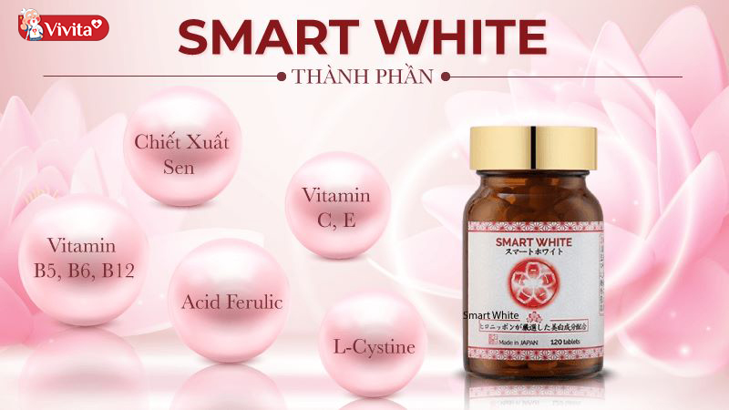 Viên uống trắng da của Nhật Smart White