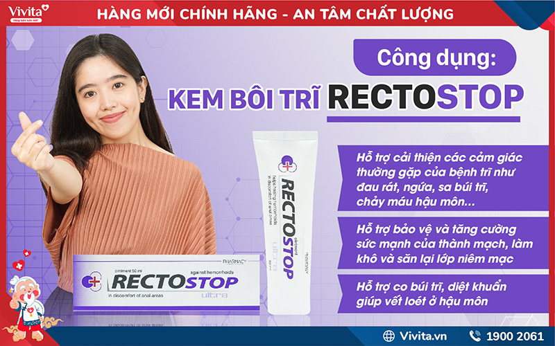 công dụng kem bôi trĩ rectostop ultra pharmacy