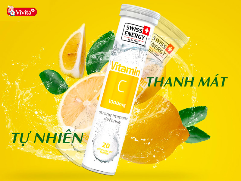 Viên sủi Swiss Energy Vitamin C 1000mg