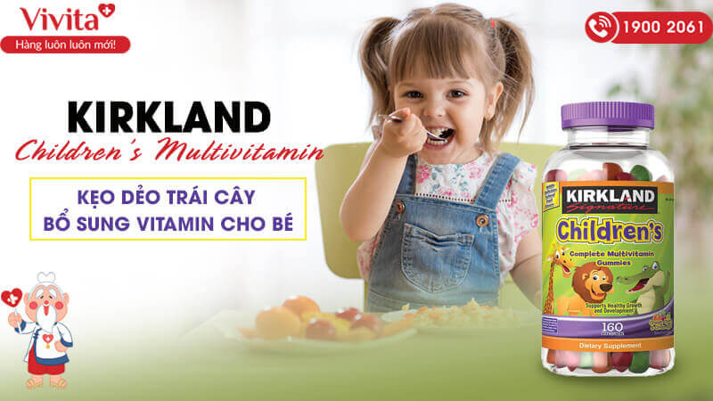 Kẹo vitamin tổng hợp Kirkland Children’s Multivitamin