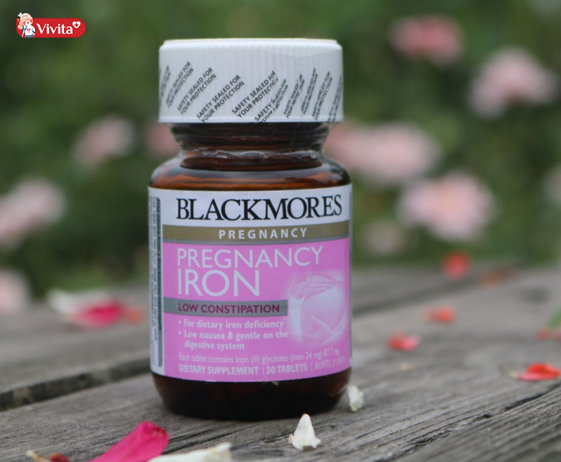 Blackmores Pregnancy Iron viên uống vitamin cho bà bầu