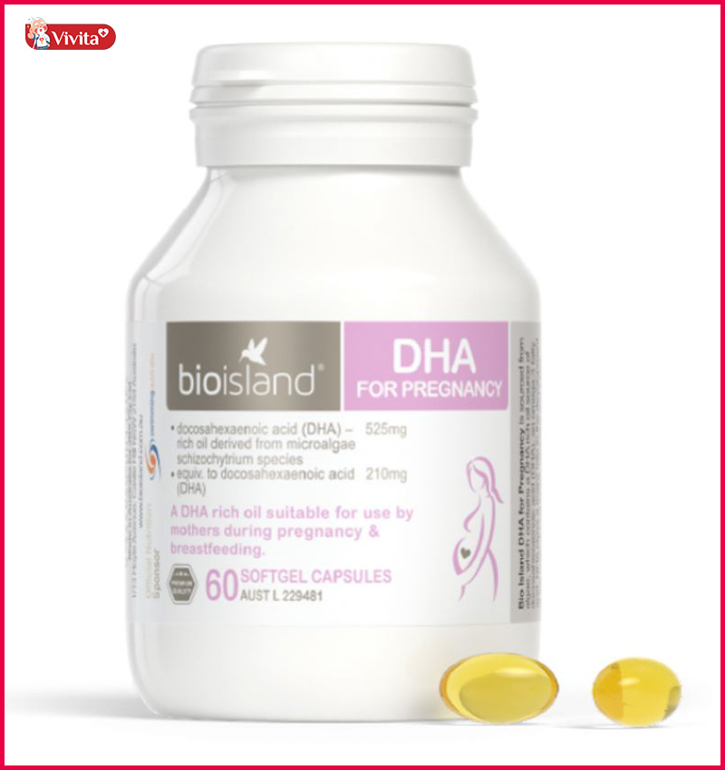 DHA Bio Island vitamin cho bà bầu