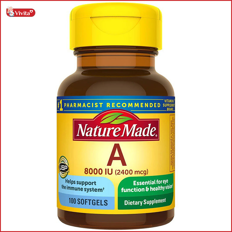 Viên uống bổ mắt Nature Made Vitamin A