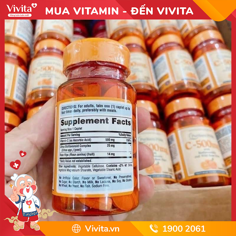 Vitamin C của Mỹ Puritan’s Pride thành phần