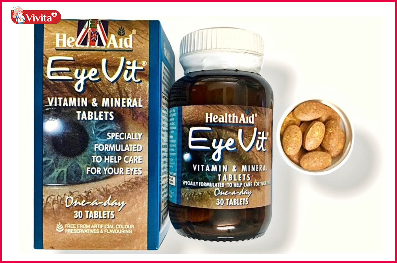 Vitamin bổ mắt cho người lớn Health Aid EyeVit Vitamin & Mineral Tablets