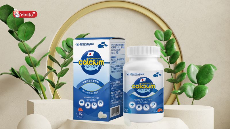 Thực phẩm bổ sung Canxi cho người già Nhật Bản Cá tuyết Calcium