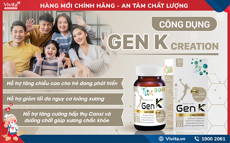 công dụng gen k