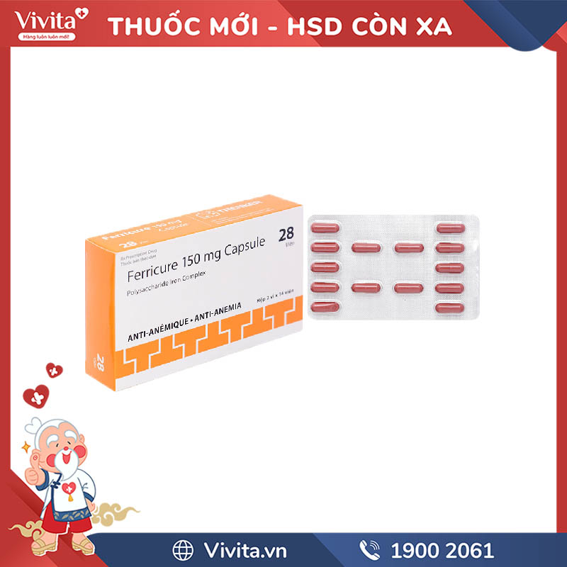 Thuốc Ferricure 150mg có tương tác không với các loại thuốc khác?
