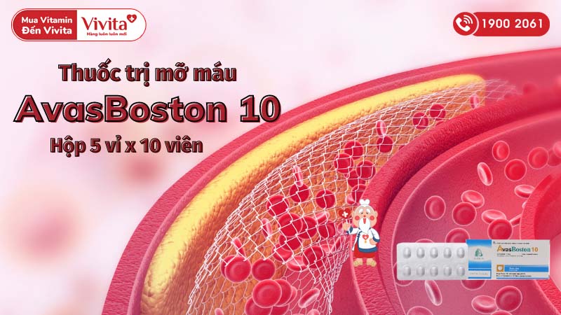 Thuốc trị mỡ máu AvasBoston 10