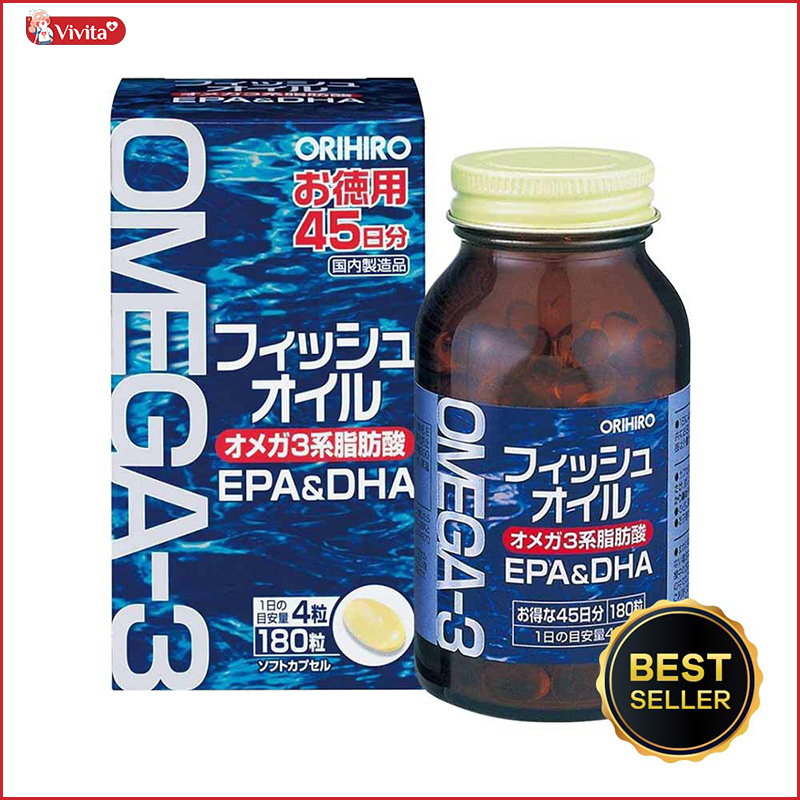 Viên uống bổ mắt Omega 3 Orihiro của Nhật