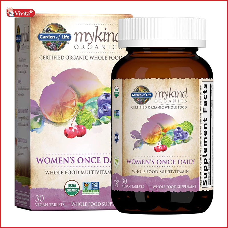 Viên uống thuần chay Garden Of Life Multivitamin For Women