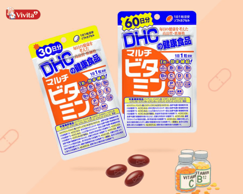 Viên uống vitamin tổng hợp đẹp da DHC của Nhật