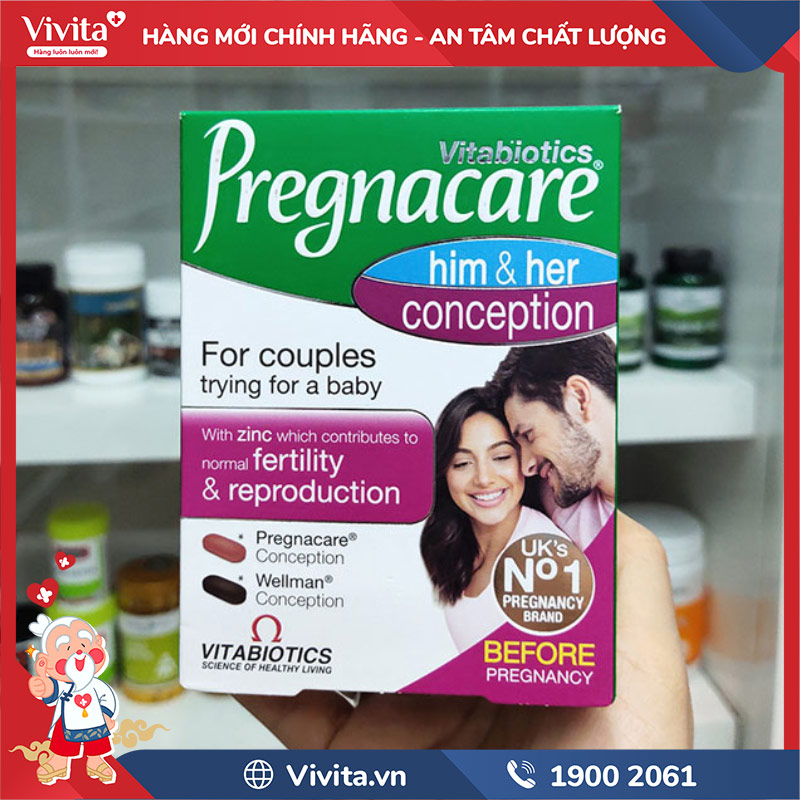 cách sử dụng pregnacare him & her conception