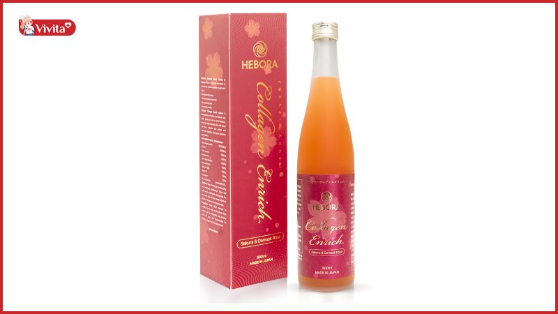 Nước uống Collagen Hebora Nhật Bản – Enrich Damask Rose Water