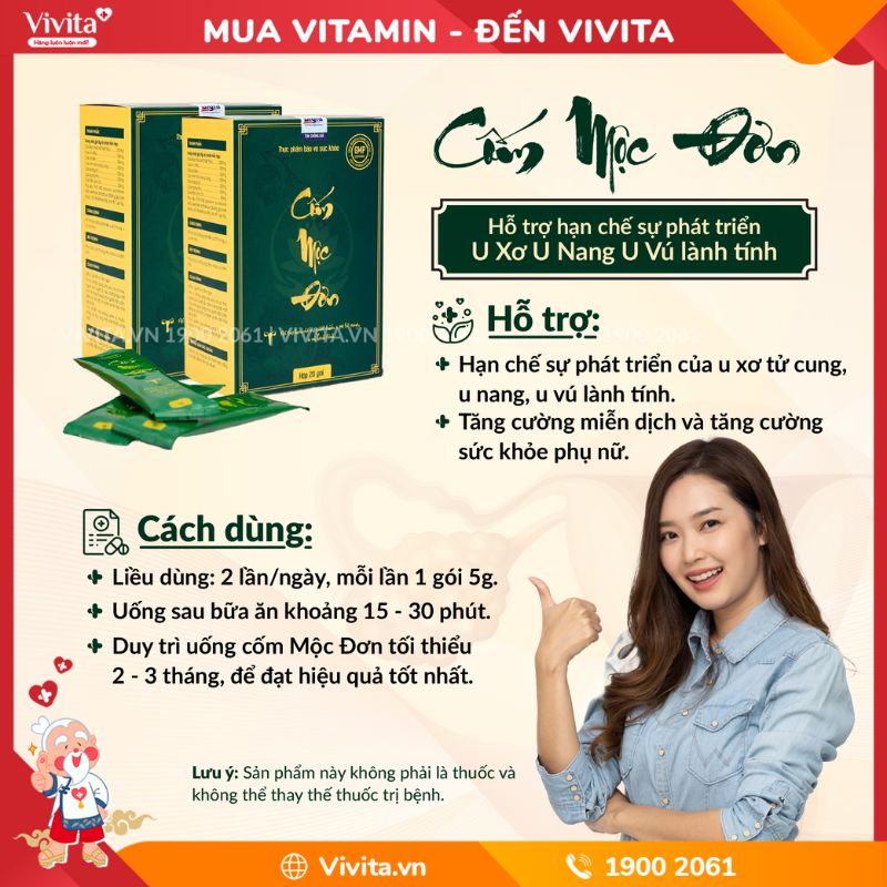 Công dụng cốm Mộc Đơn cách dùng