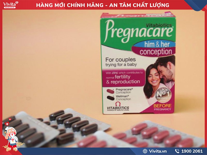 đối tượng sử dụng pregnacare him & her conception