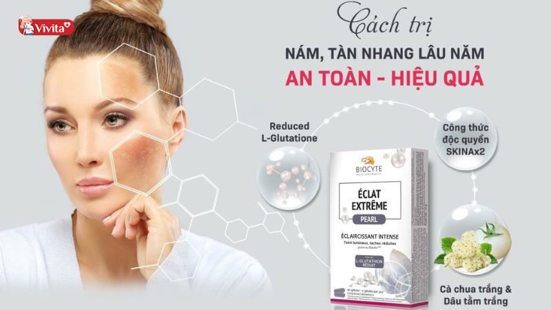 Viên uống trắng da Pháp Biocyte Eclat Extreme Pearl