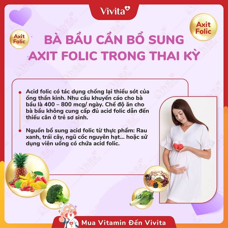 ba bau can bo sung bao nhieu axit folic moi ngay